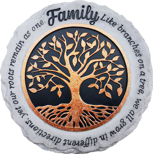 Spoontiques - Garden Décor - Family Stepping Stone - Decorative Stone for Garden