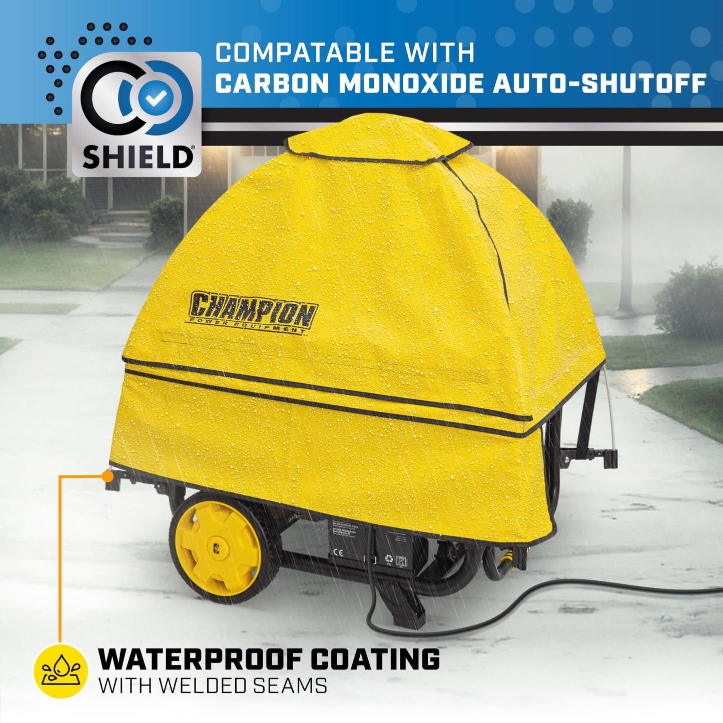 Champion Power Equipment 100376 Storm Shield Severe Weather Portable Cover, by GenTent for, 4000 to 12,500-Starting Watt Generators