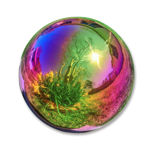 Trademark Innovations Gazing Mirror Ball - Stainless Steel (10", Rainbow)