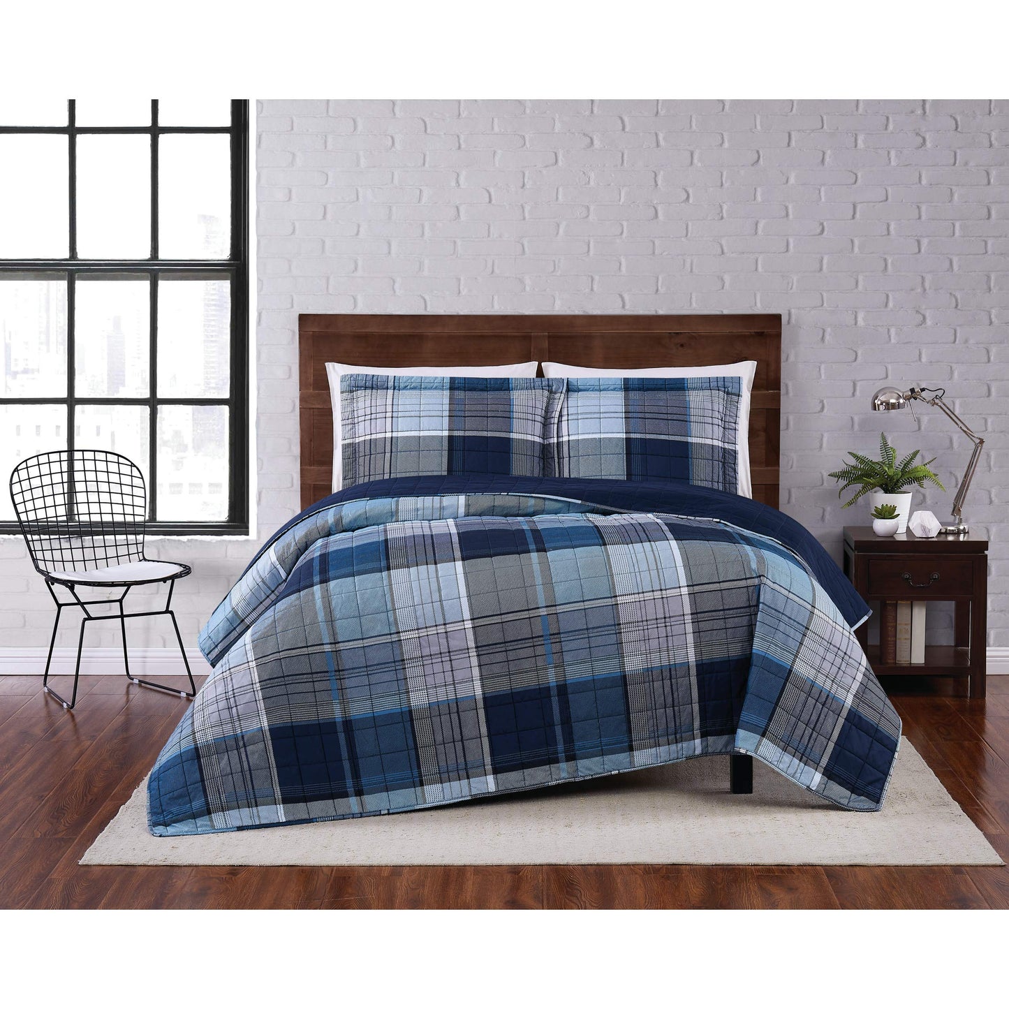 Truly Soft Trey Twin XL 2 Piece Quilt Set