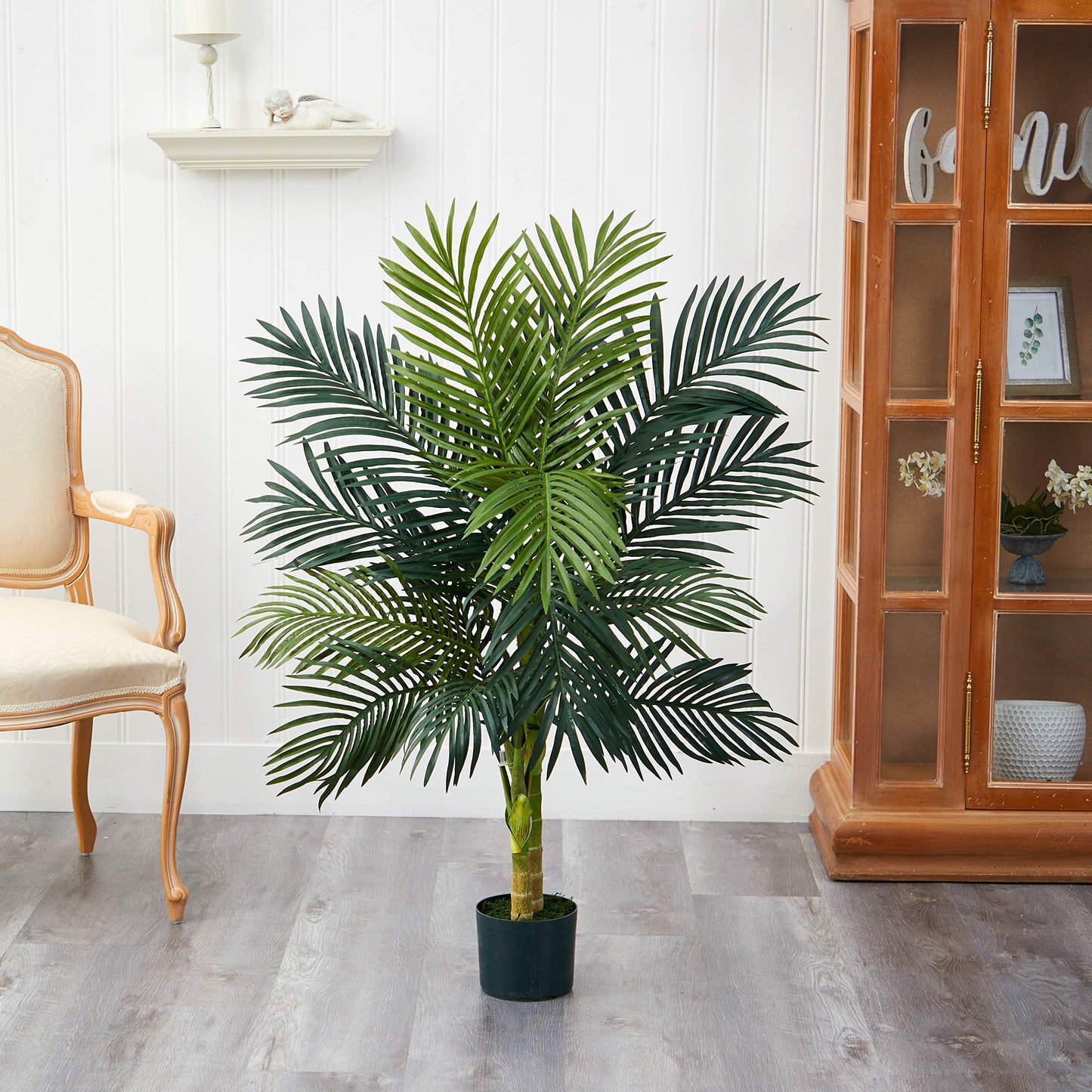 Nearly Natural 4ft. Golden Cane Palm Artificial Tree