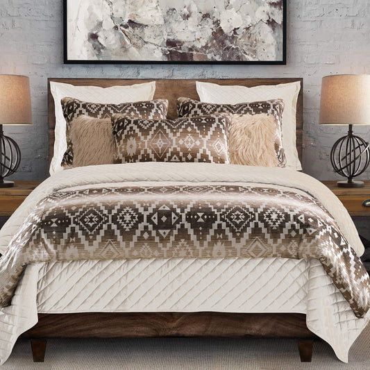 Paseo Road by HiEnd Accents Chalet Aztec 3 Piece Comforter Set with Pillow Shams, Super Queen Size, Modern Southwestern Rustic Style Luxury Bedding Set, 1 Comforter and 2 Pillowcases