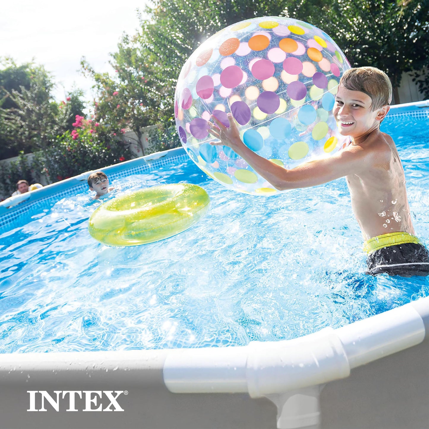 Intex 26701EH Prism Frame Premium Above Ground Swimming Pool Set: 10ft x 30in – Includes 330 GPH Cartridge Filter Pump – SuperTough Puncture Resistant – Rust Resistant – 1185 Gallon Capacity