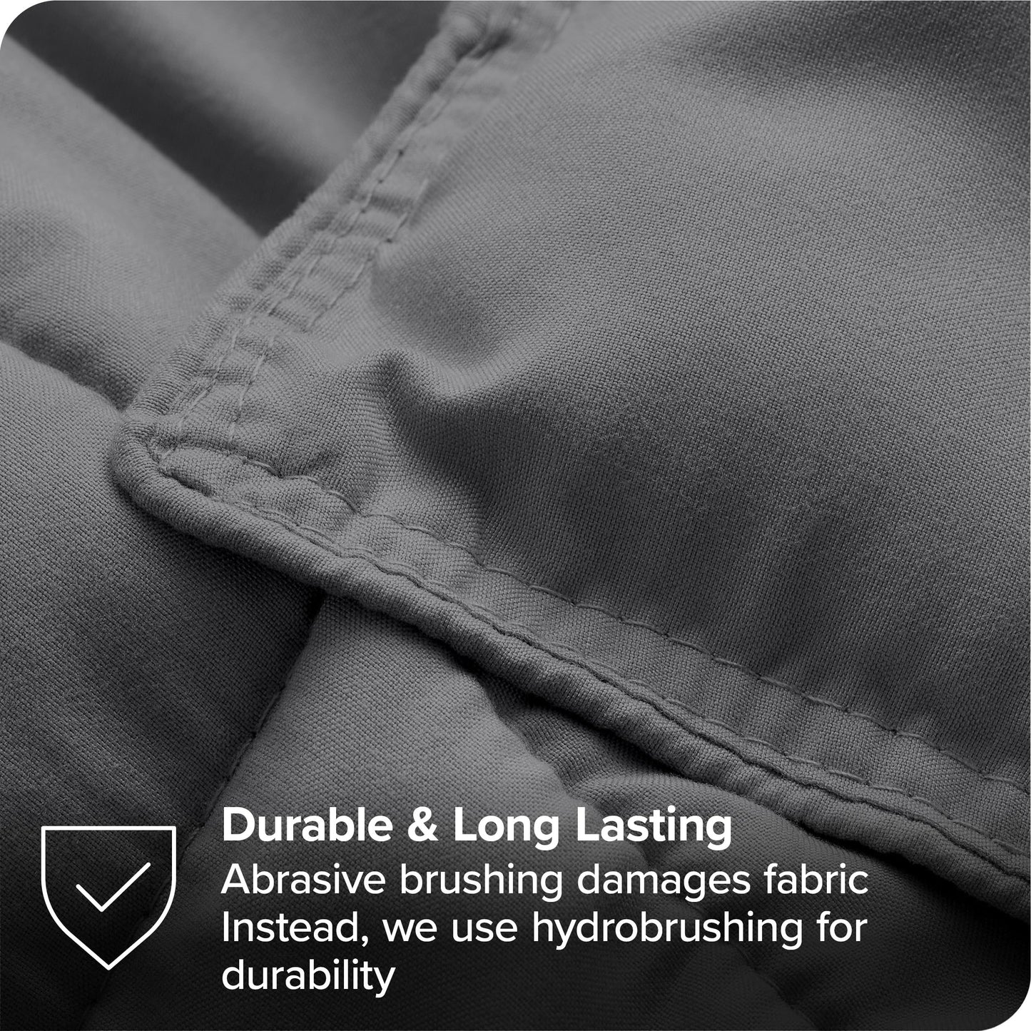 Bare Home Bed-in-A-Bag 5 Piece Comforter & Sheet Set - Twin XL - Goose Down Alternative - Ultra-Soft 1800 Premium Bedding Set (Twin XL, Grey/Light Grey)