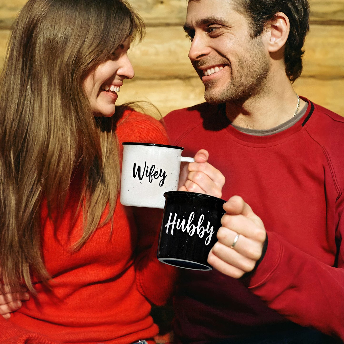 Wifey Hubby Mugs Set of 2 Coffee Mug 11 Ounce, Bride Gift, Engagement Gift, His and Hers Gift, Mr and Mrs Coffee Mug Set, Bride to Be Gift, Hubby and Wifey Mug, Mr and Mrs Cup Couples Mug