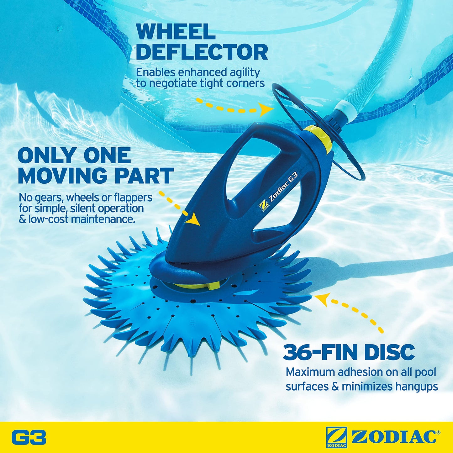 BARACUDA G3 W03000 Advanced Suction Side Automatic Pool Cleaner