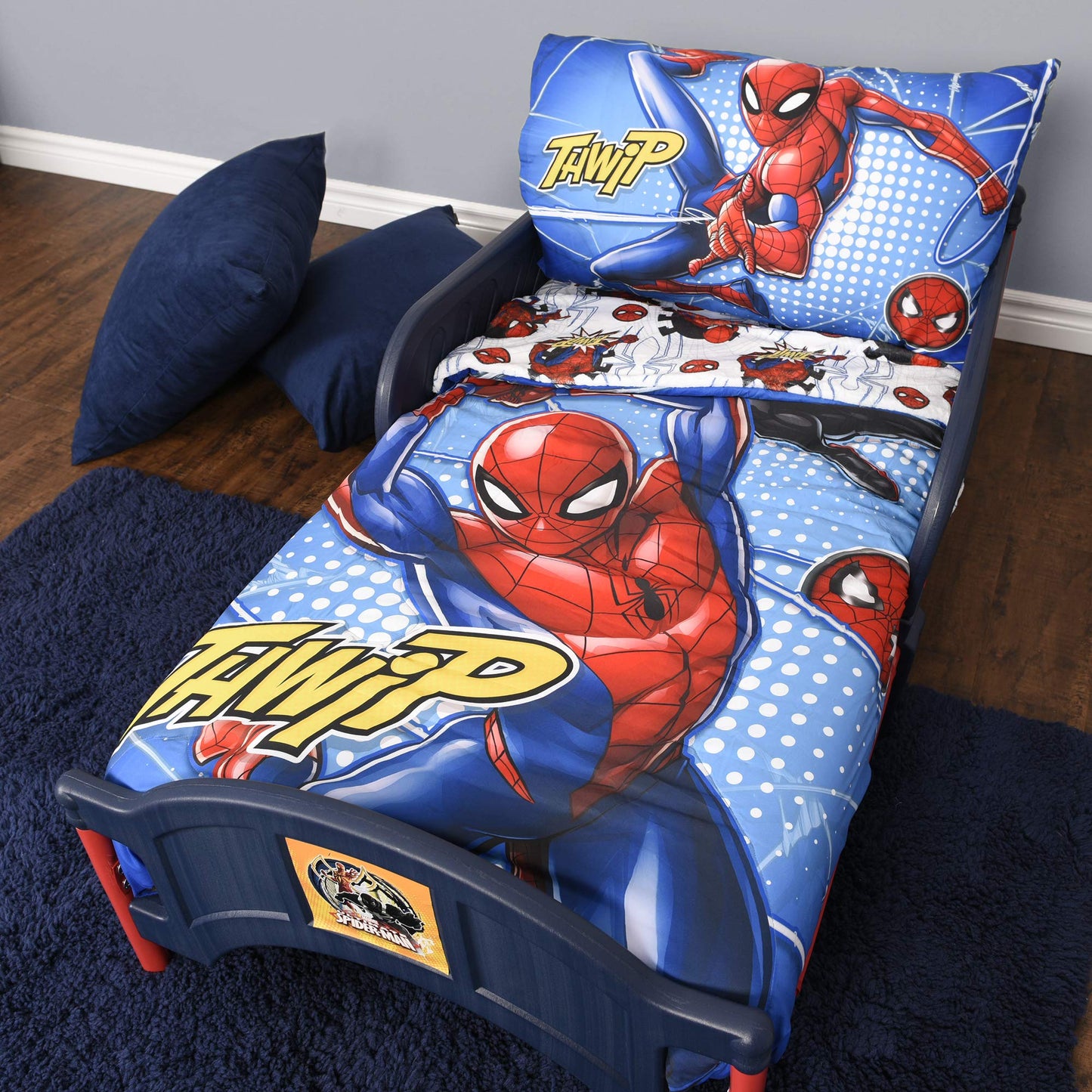 Delta Children Plastic Toddler Bed, Marvel Spider-Man