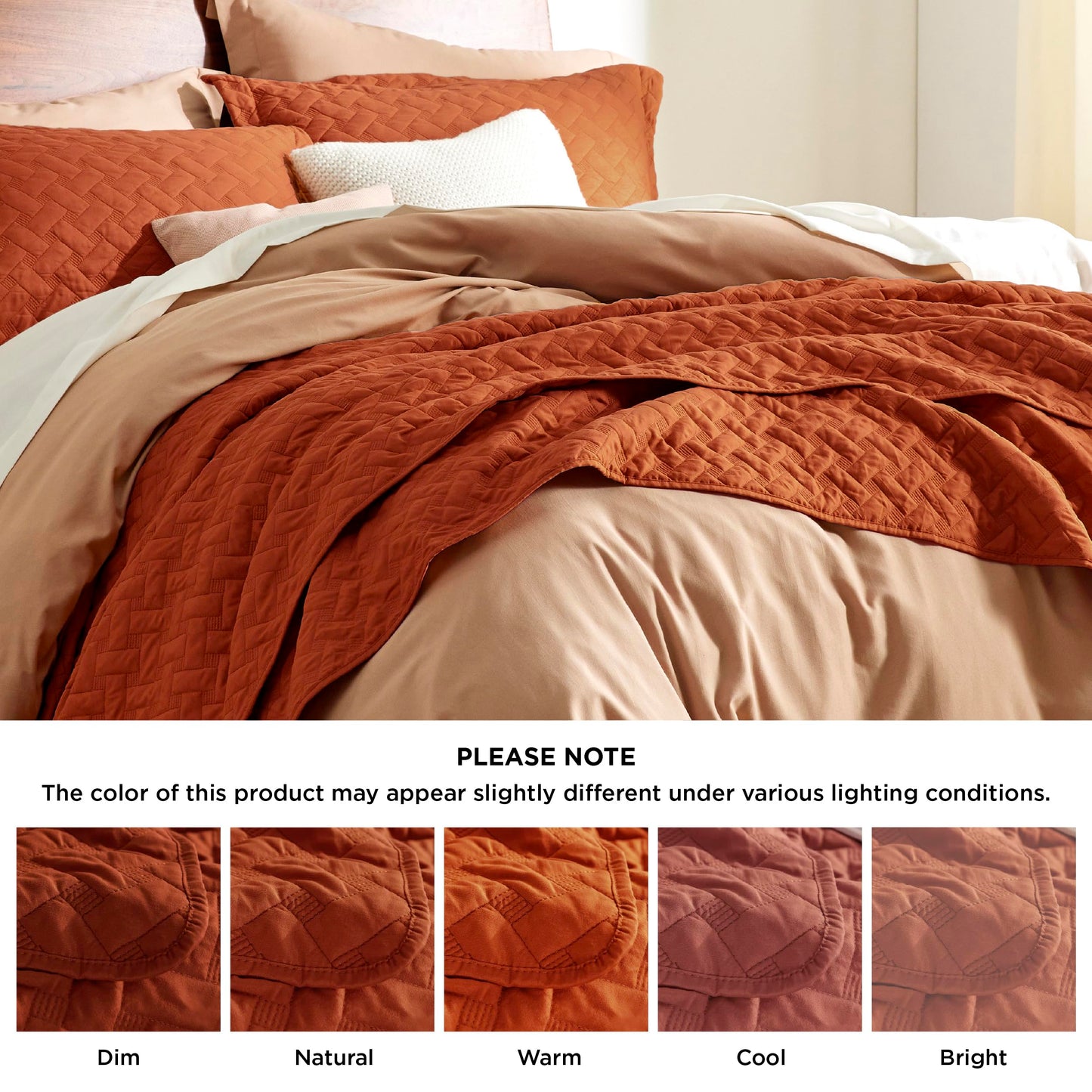 Bedsure Twin Extra Long Quilt Set - Lightweight Summer Quilt Twin - Red Orange Bedspread Twin Size - Bedding Coverlet for All Seasons (includes 1 Quilt, 1 Pillow Sham)