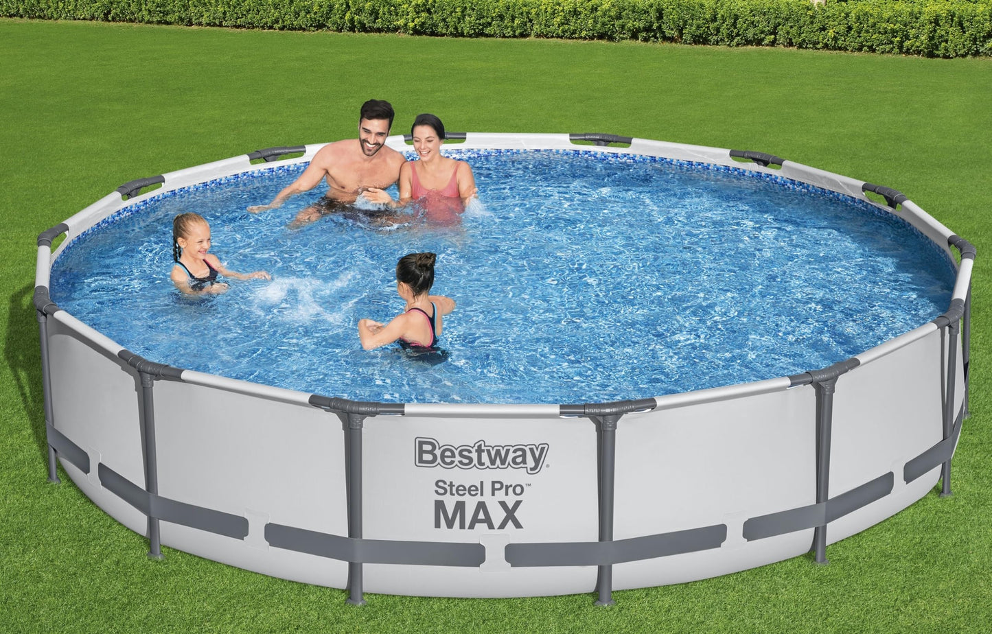 Bestway Steel Pro MAX 14' x 33" Round Above Ground Pool Set | Includes 530gal Filter Pump