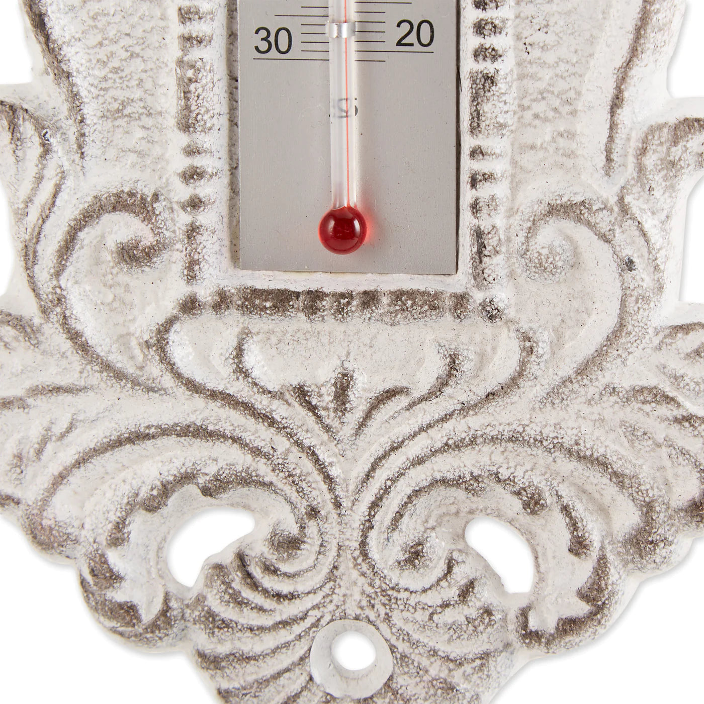 Ornate Cast Iron Wall Thermometer