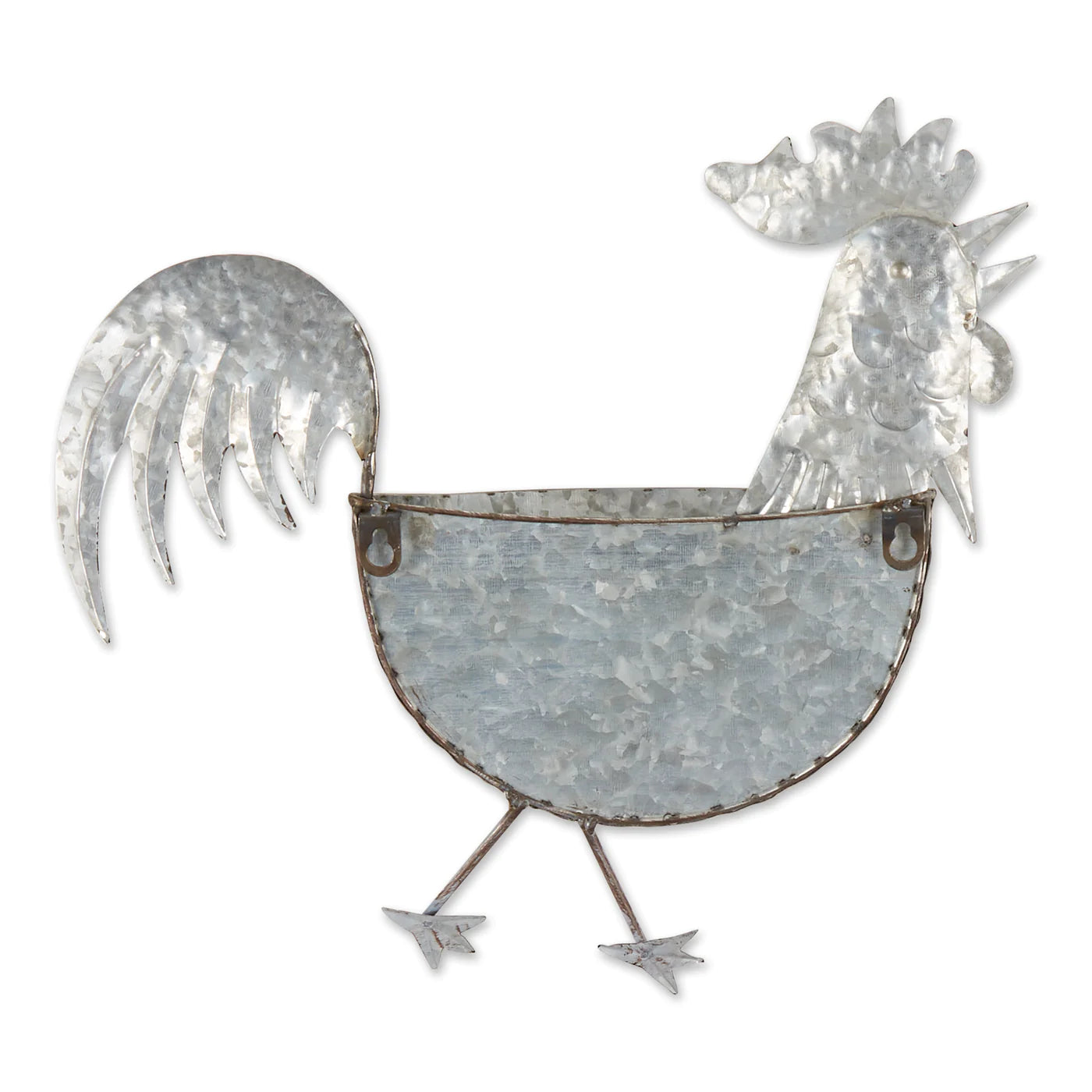Rooster Galvanized Wall Planter ( Discontinued )
