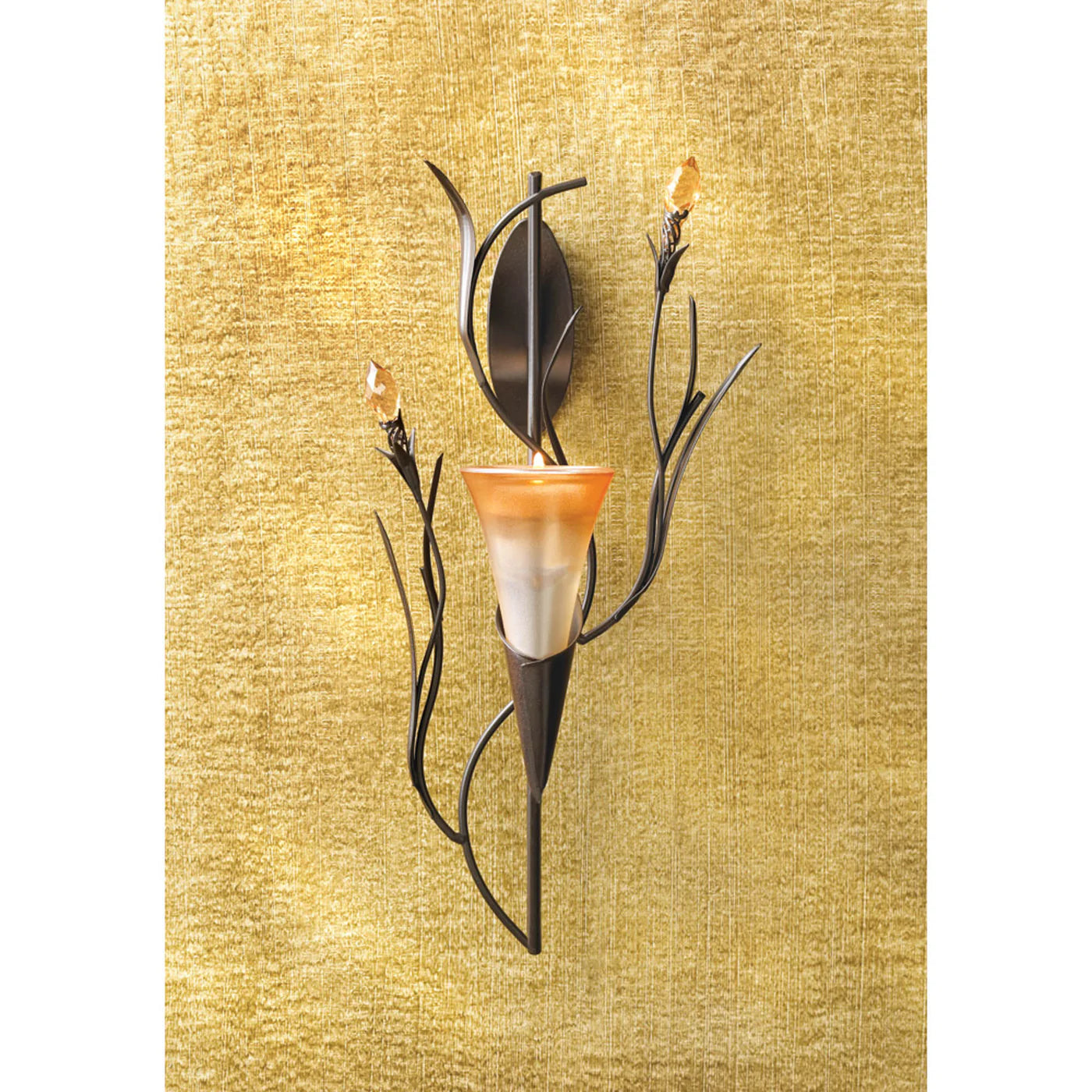 Dawn Lily Wall Candle Sconce