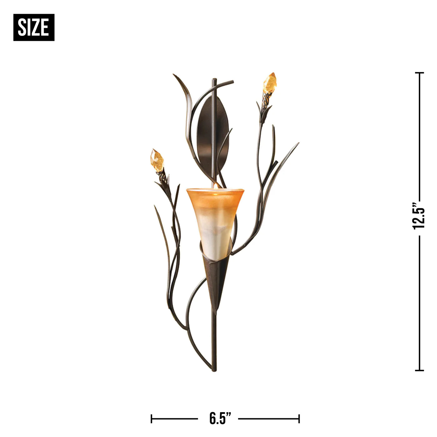 Dawn Lily Wall Candle Sconce