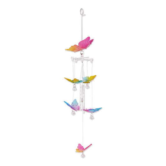 Rainbow Butterfly Wind Chime