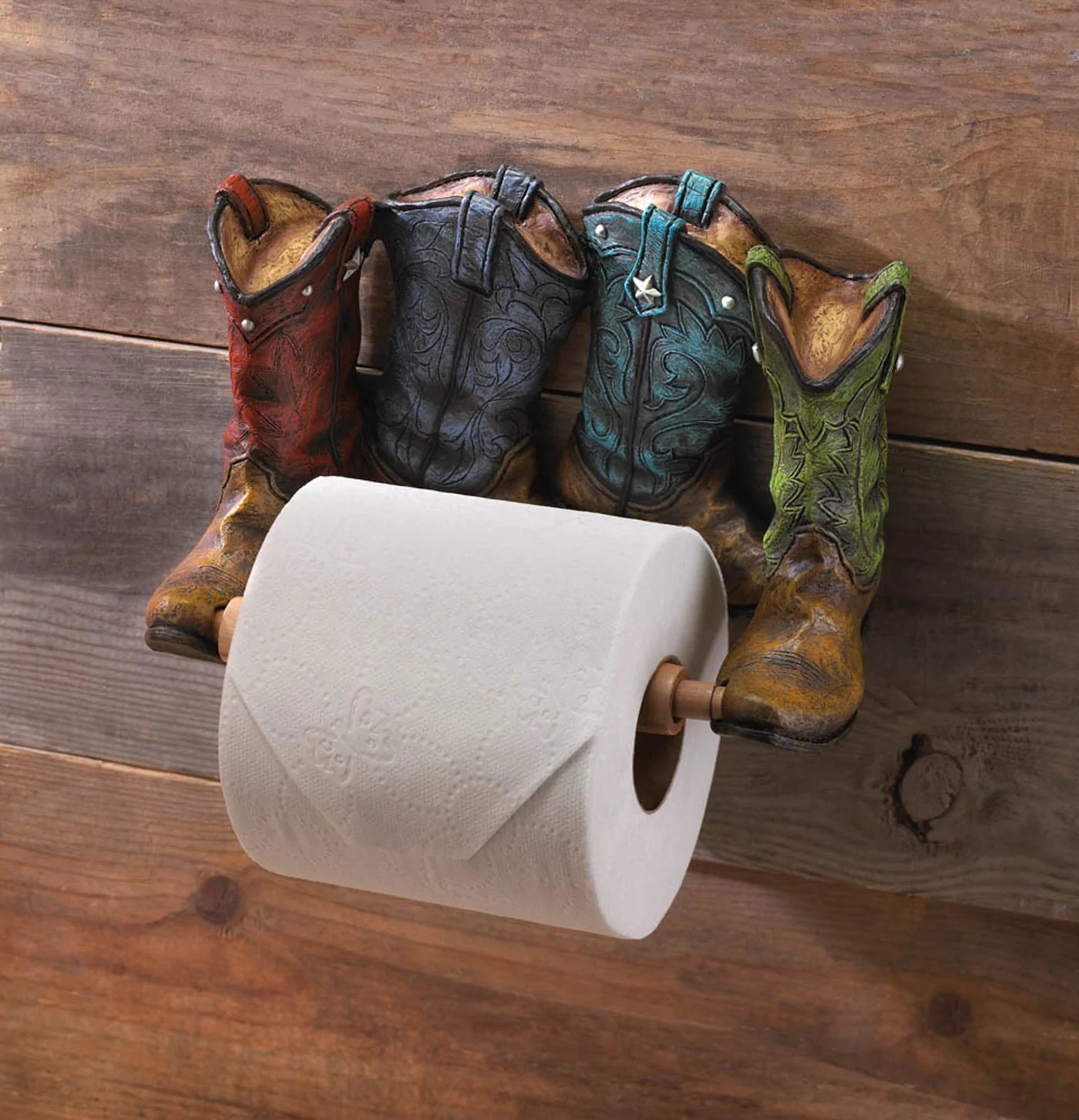 Cowboy Boots Toilet Paper Holder