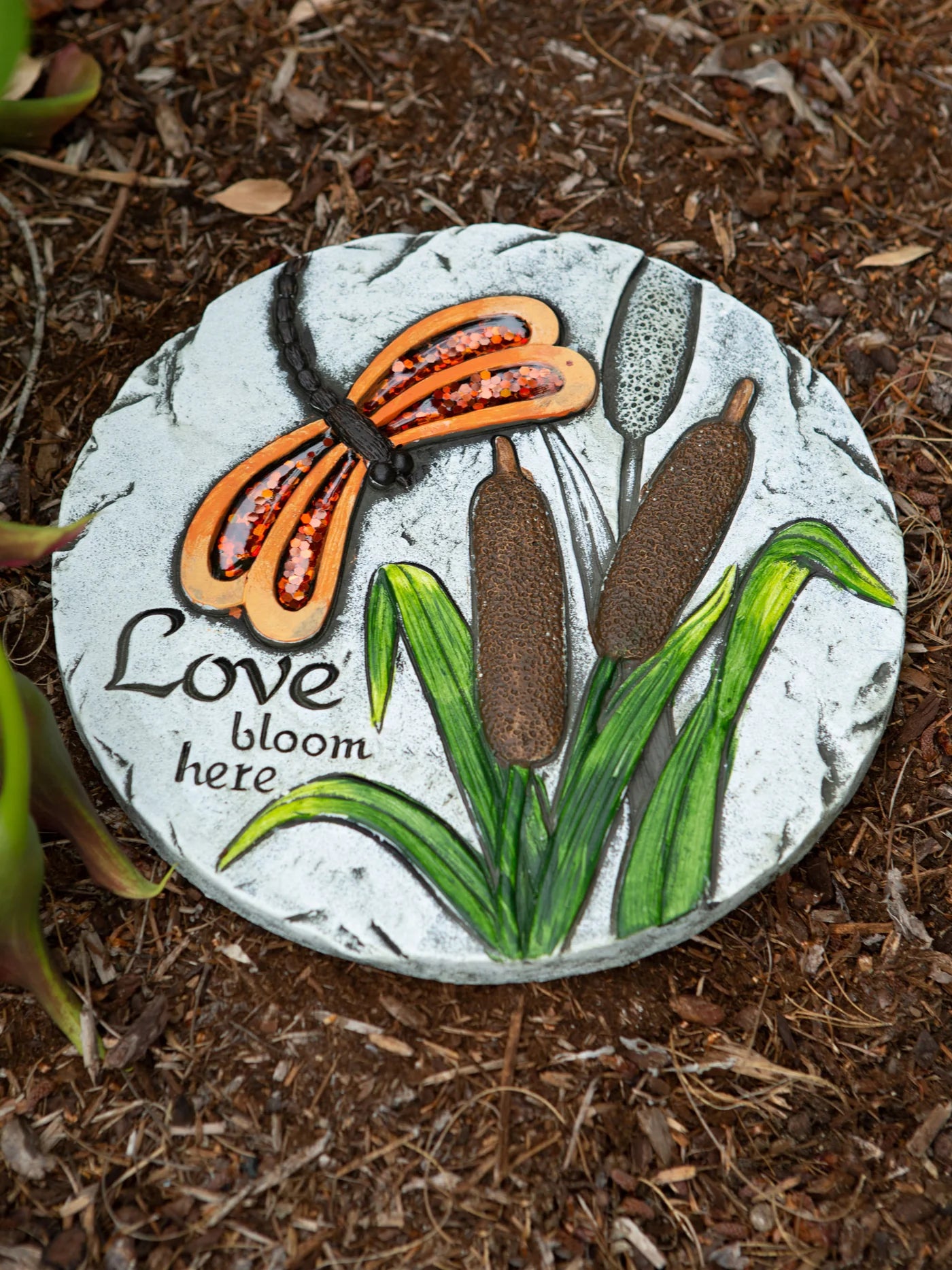 Love Bloom Here Stepping Stone