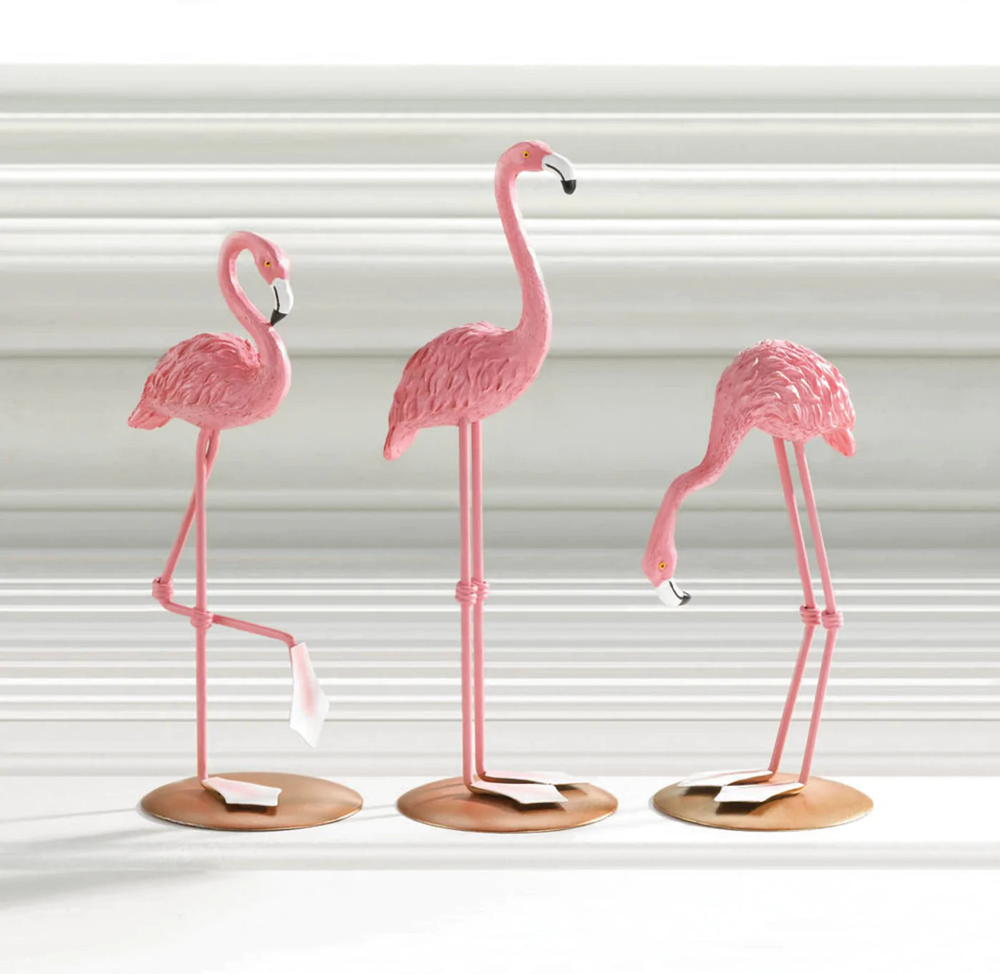 Tabletop Flamingo Trio