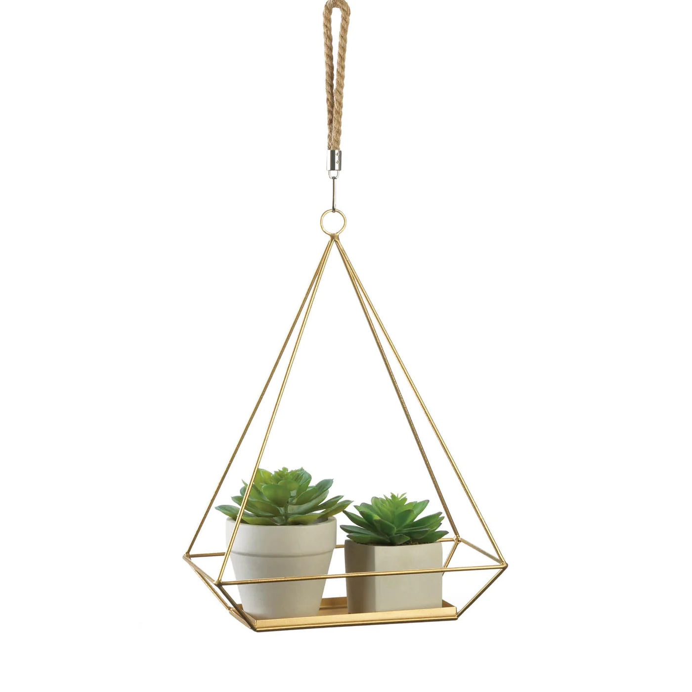 Hanging Plant Holder With Rectangle Base