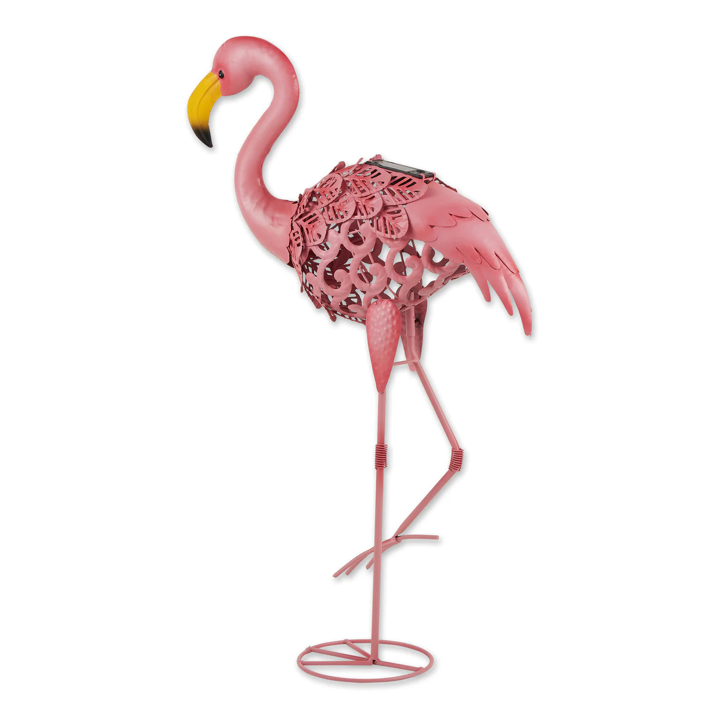Leaning Solar Flamingo Statue ( Discontinued )