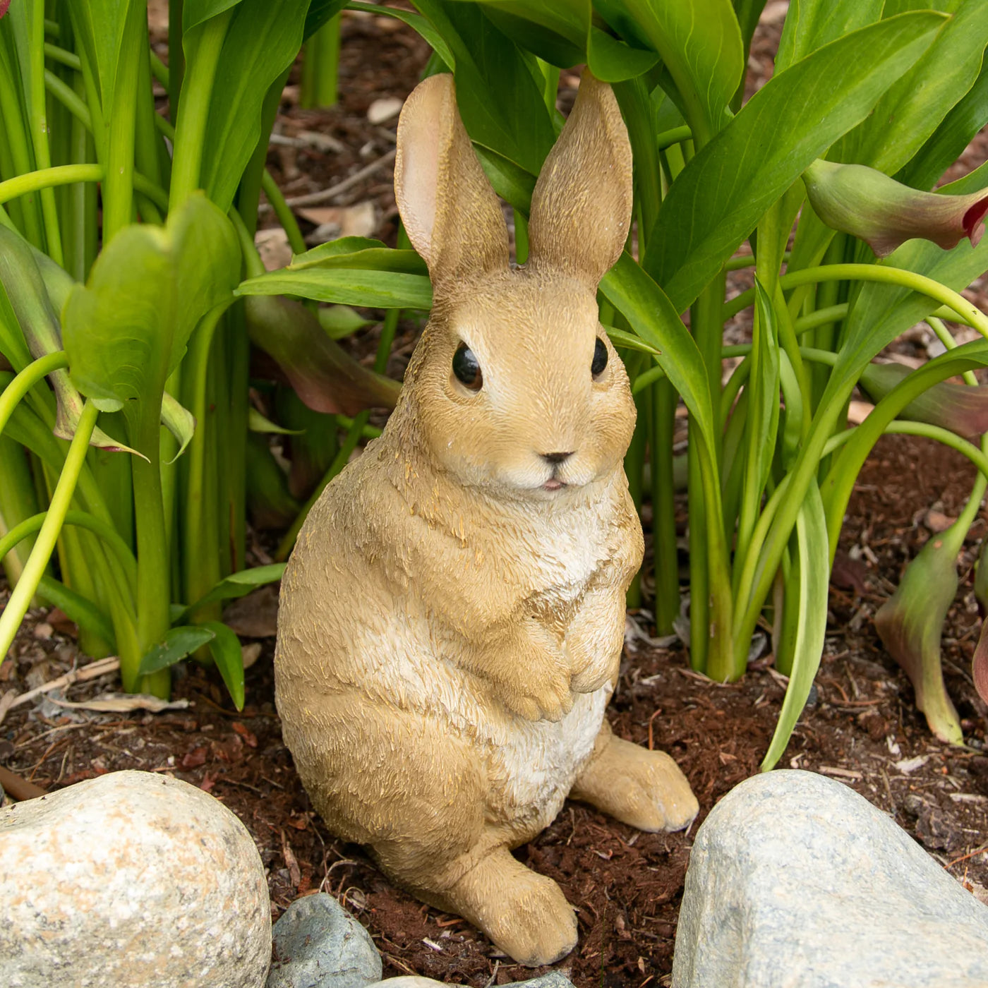 Curiously Cute Rabbit Garden Figurine